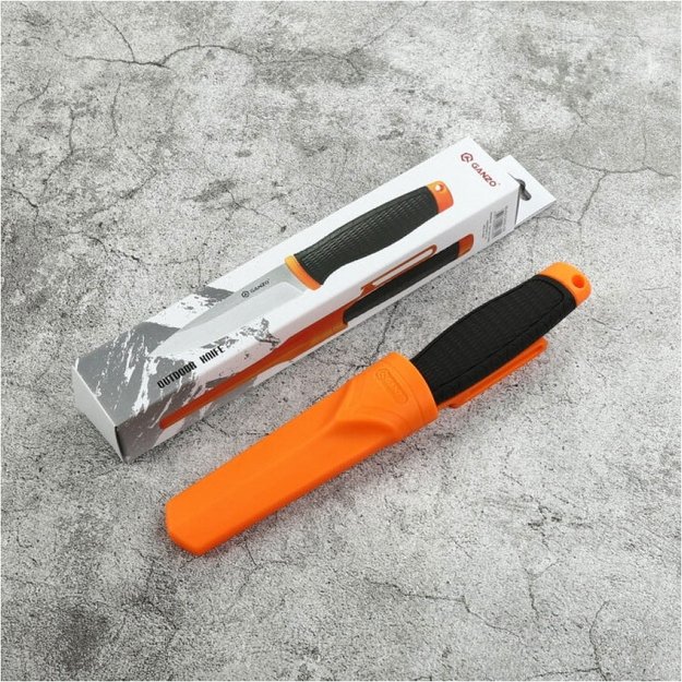 Ganzo G806-OR peilis, oranžinis-juodas