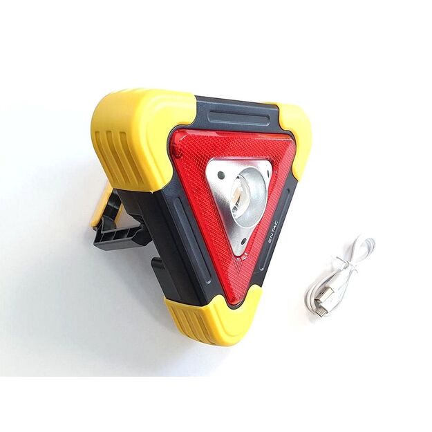 Avarinis įkraunamas žibintas ENTAC Solar 5W 300lm