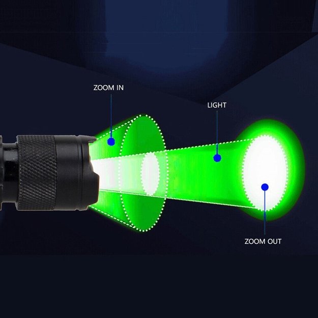 Žalios šviesos žibintuvėlis