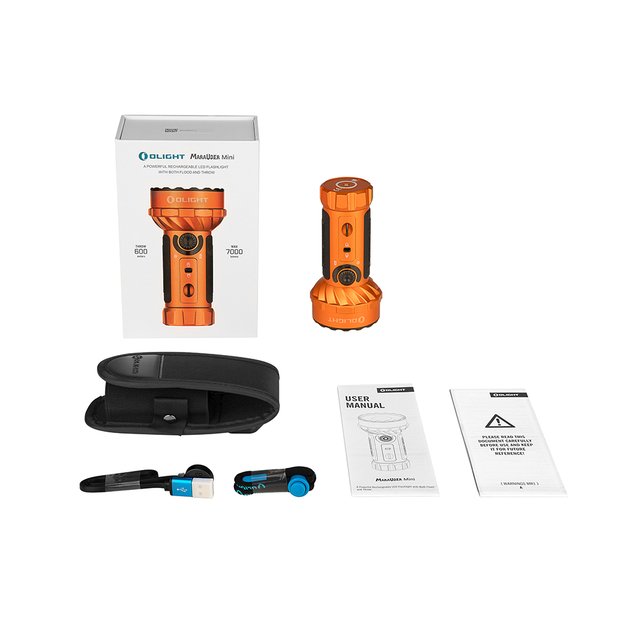 Olight Marauder Mini žibintuvėlis 7000lm Limited Edition Orange