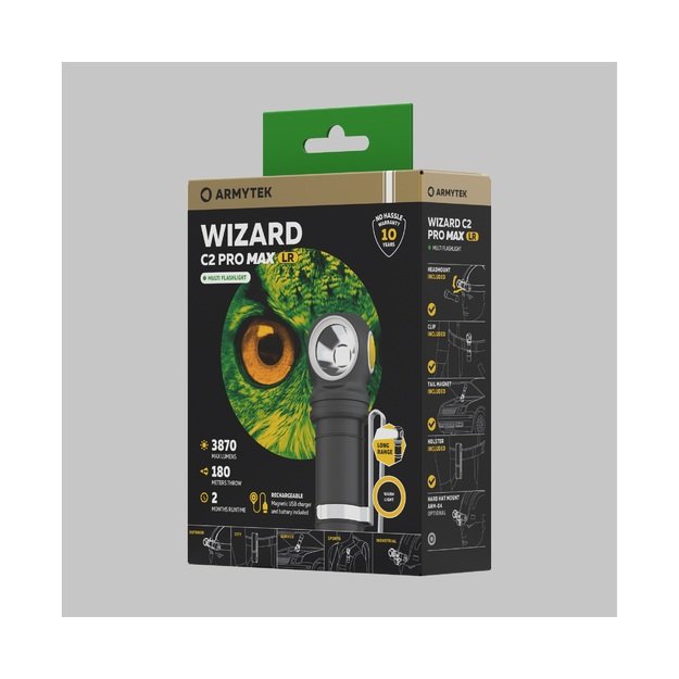 Фонарь Armytek Wizard C2 Pro Max LR F06702W