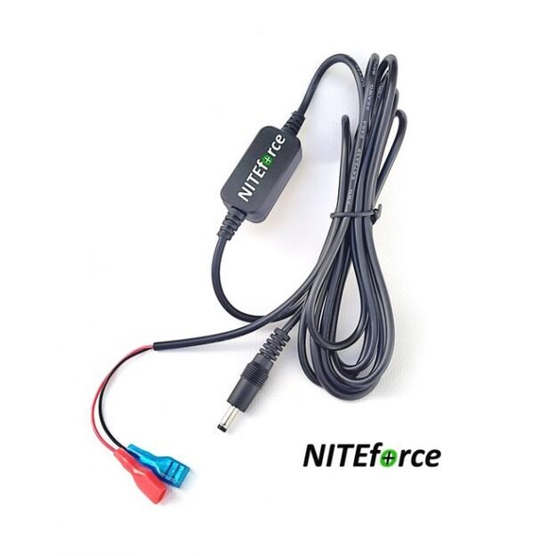 2.4m Battery cable with voltage reducer 18V-12V > 6V  NITEforce