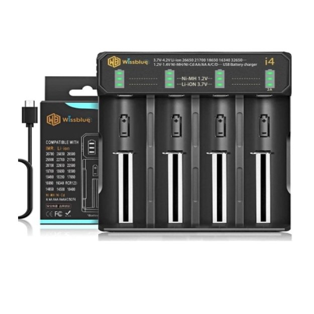 Yonii I4 baterijų įkroviklis