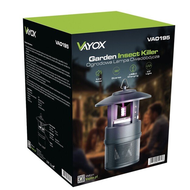 Садовый и террасный светильник Vayox против насекомых 9xSMD VA0195