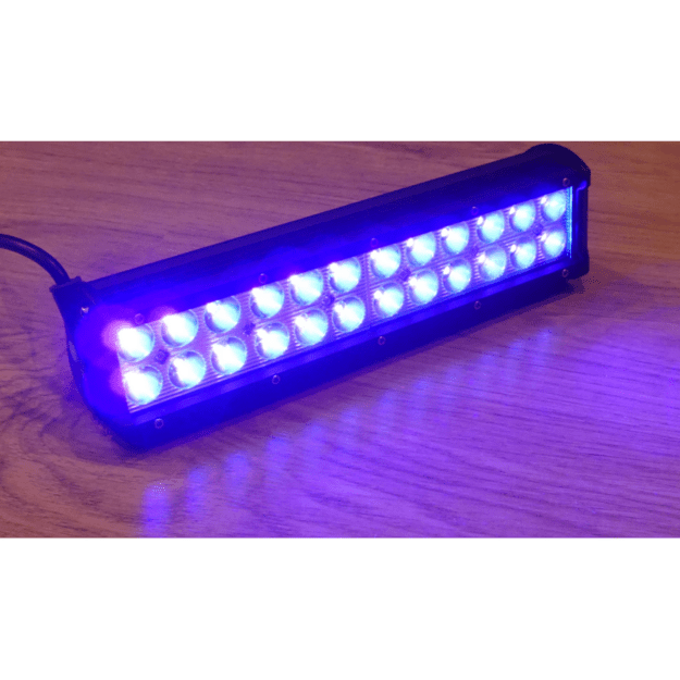 Ultravioletinis UV BAR prožektorius 405nm 72W 12-24V