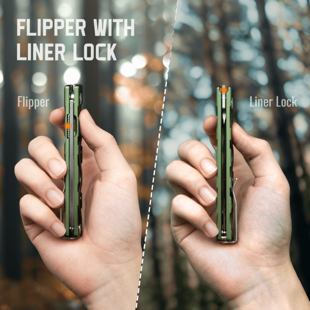 Ruike P878-AK grey-black folding knife