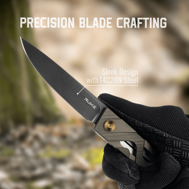 Ruike P878-AK grey-black folding knife