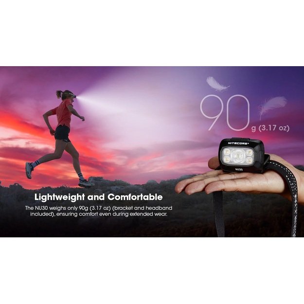 Nitecore NU30 žibintuvėlis 500lm