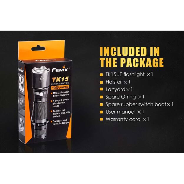 FENIX TK15UE LED žibintuvėlis