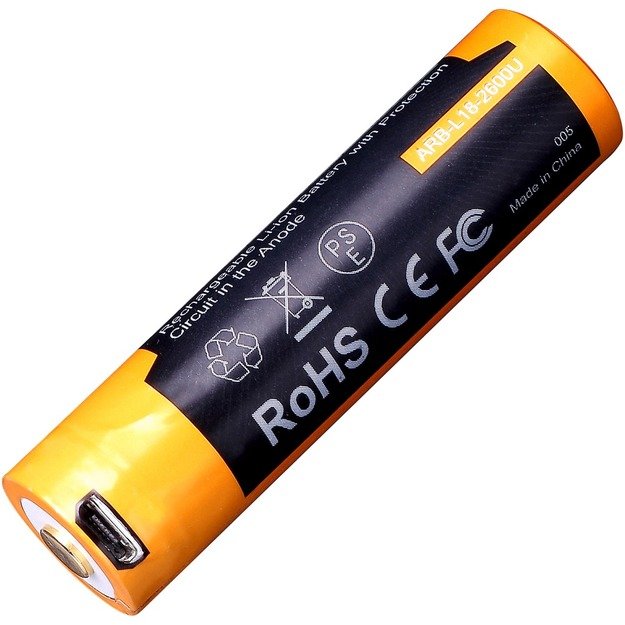 Fenix ARB-L18-2600U USB pakraunama 18650 baterija 