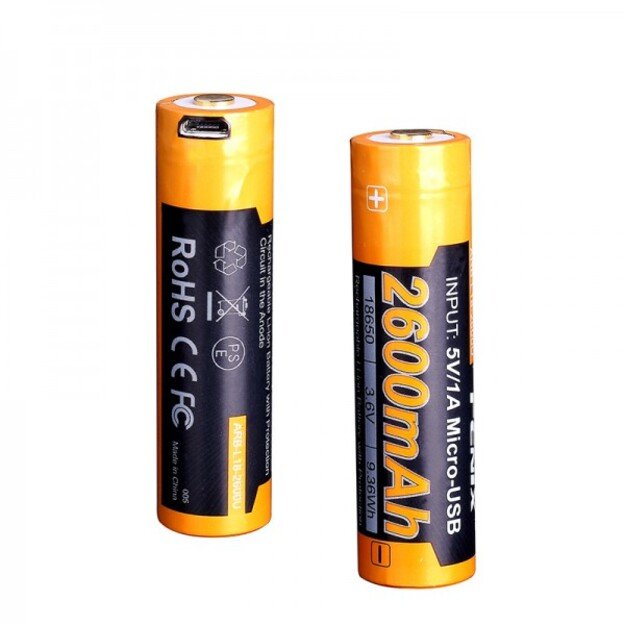 Fenix ARB-L18-2600U USB pakraunama 18650 baterija 