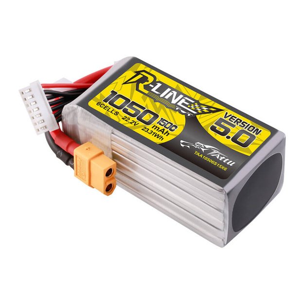 Аккумулятор Tattu R-Line 5.0 1050mAh 22.2V 6S 150C XT60 Plug