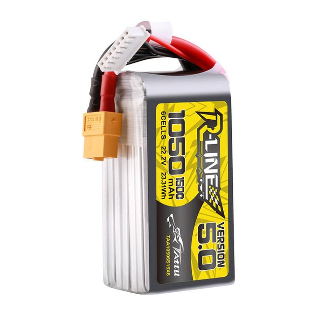 Аккумулятор Tattu R-Line 5.0 1050mAh 22.2V 6S 150C XT60 Plug