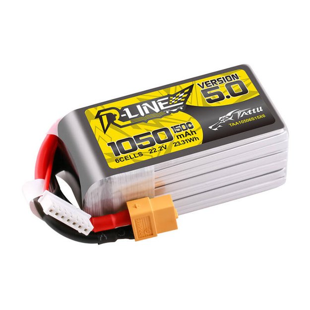 Аккумулятор Tattu R-Line 5.0 1050mAh 22.2V 6S 150C XT60 Plug