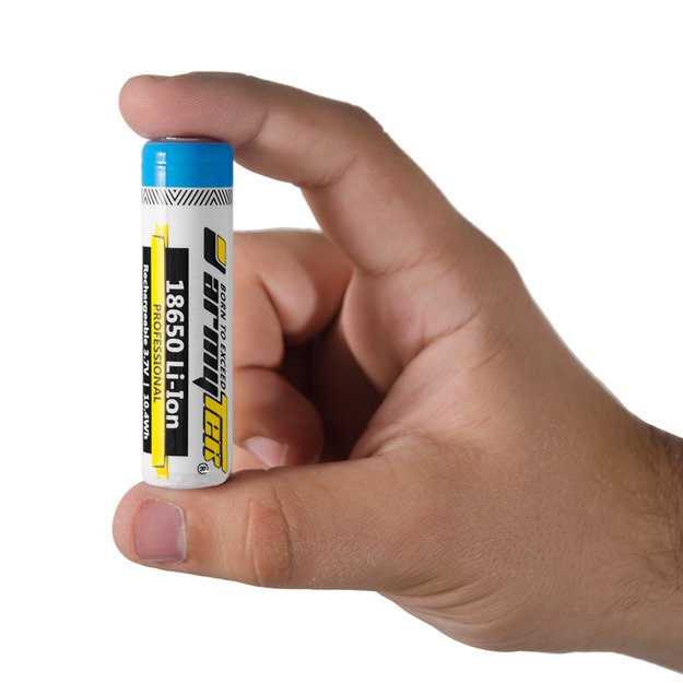 Armytek 18650 2800mAh, įkraunama baterija su apsauga