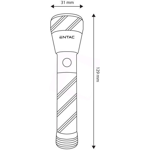 Aliuminis žibintuvėlis 1W 1AA 110lm 