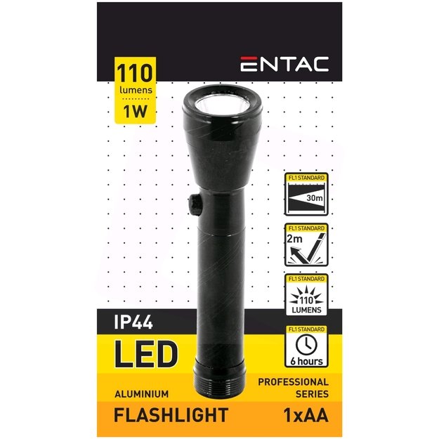 Aliuminis žibintuvėlis 1W 1AA 110lm 