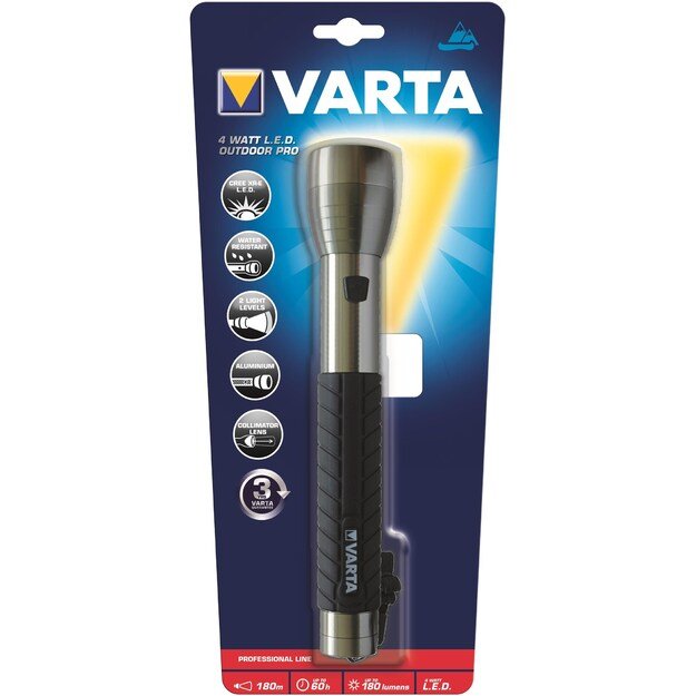 LED žibintuvėlis 4 W Varta Outdoor Pro 3C  18627