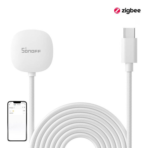 Potvynių ir nuotėkio detektoriaus ilgintuvas SNZB-05P SONOFF WLDC200