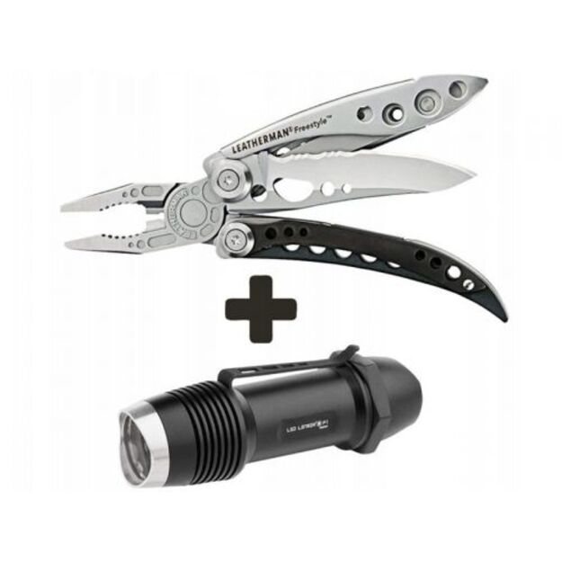 Ledlenser žibintuvėlio ir Leatherman peilio komplektas