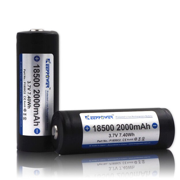 Аккумулятор Keeppower 18500 2000мАч 3,7В P1850C2 1 шт.