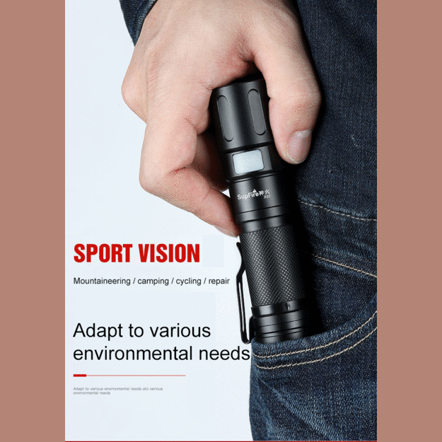 Supfire X60, USB, ZOOM, 550lm flashlight