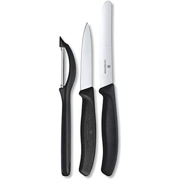 Victorinox Swiss Classic pjaustymo peilių rinkinys su skustuku, 3 dalys 6.7113.31