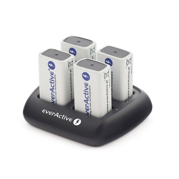 Kronų pakrovėjas everActive NC109 automatinis 4 x 9V