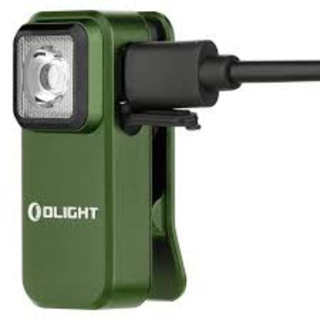 Olight Oclip įkraunamas žibintuvėlis 300lm OD Green