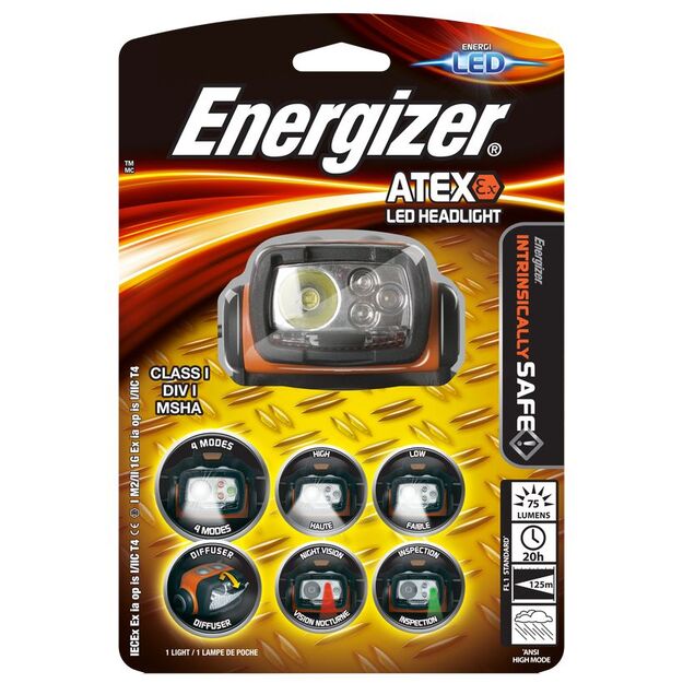Energizer Pro Atex galvos žibintuvėlis