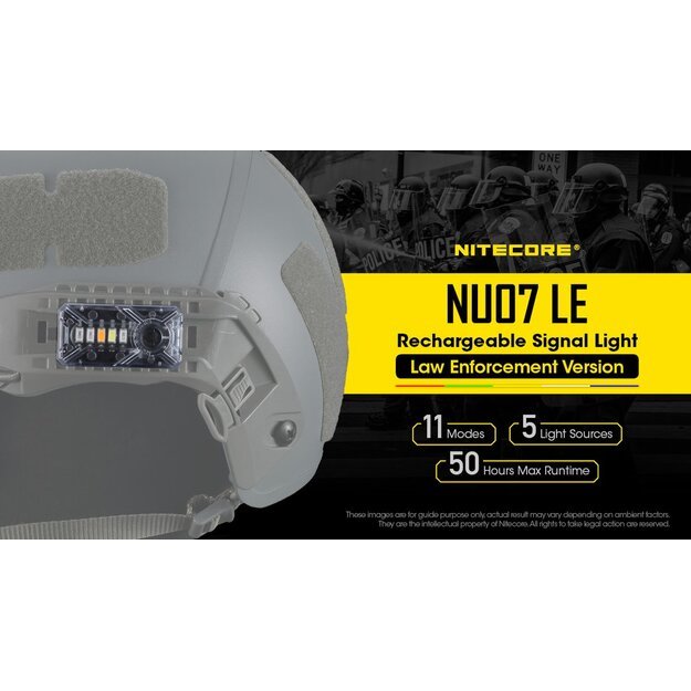 Nitecore NU07 LE signalinis galvos žibintas