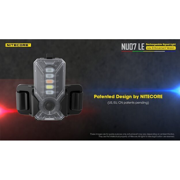 Nitecore NU07 LE signalinis galvos žibintas