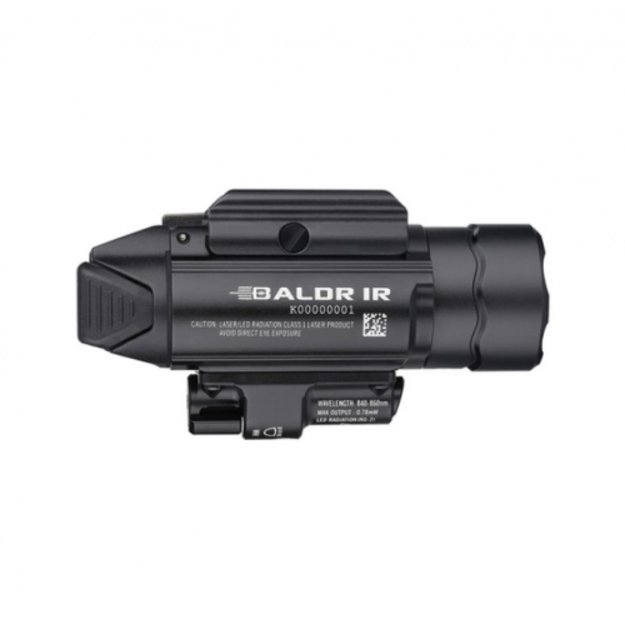 Olight Baldr iR žibintuvėlis ant pistoleto su iR spinduliu