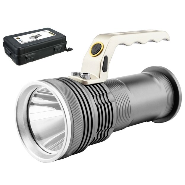 Flashlight 5W T6 Alu 2x18650 and Wall charger incl