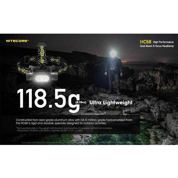 Nitecore HC68 žibintuvėlis