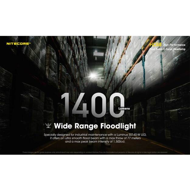 Nitecore HC68 žibintuvėlis