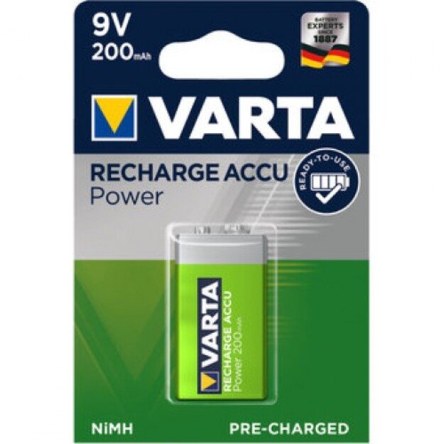 Varta HR22 6F22 Įkraunama krona NiMh 200mAh 9V 56722
