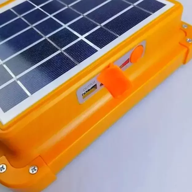 LED прожектор с солнечной панелью, портативный, с функцией Power Bank (USB-C), 200Вт