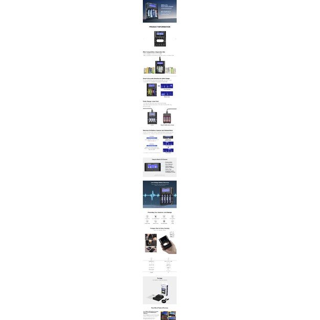 XTAR L4 PRO Charger AA/AAA 1.5V Li-ION/Ni-MH USB-C