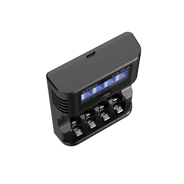 XTAR L4 PRO Charger AA/AAA 1.5V Li-ION/Ni-MH USB-C