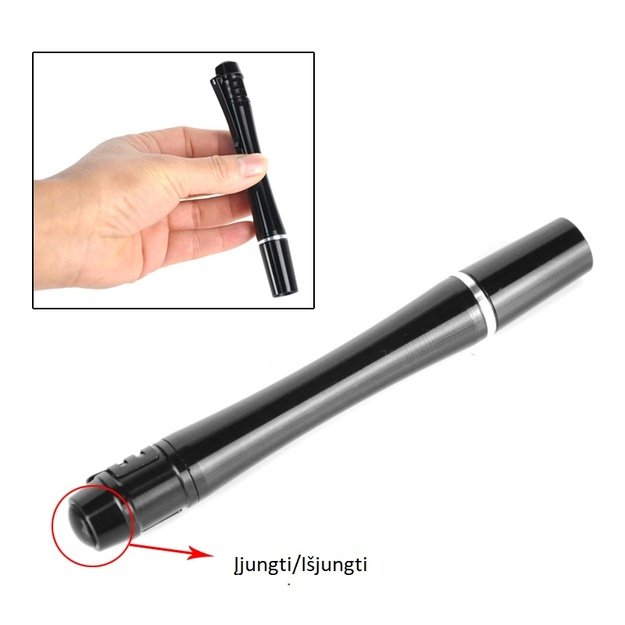 UV kišeninis žibintuvėlis, rašiklio formos