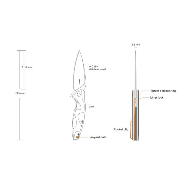 Ruike Fang peilis P105-Q