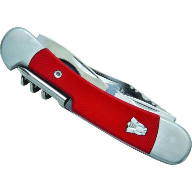 Laguiole daugiafunkcis peilis, raudona G10 rankena DUB216