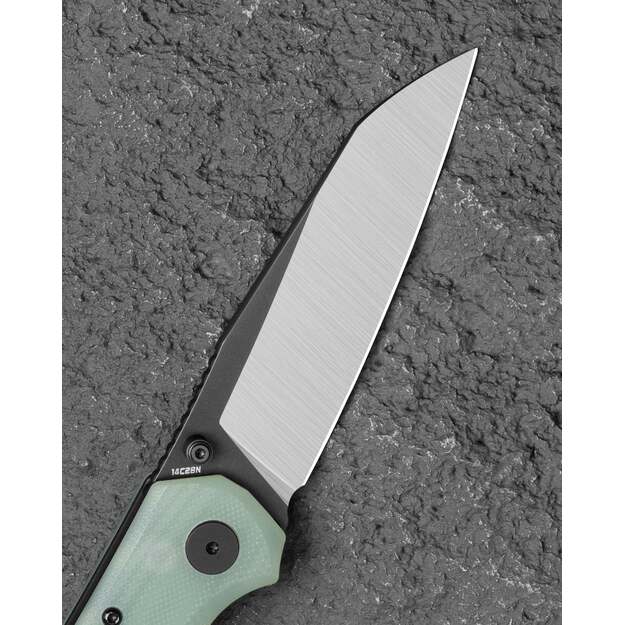 Bestech Snakebird peilis Transparent G10, Satin / Black PVD 14C28N (BG58D)