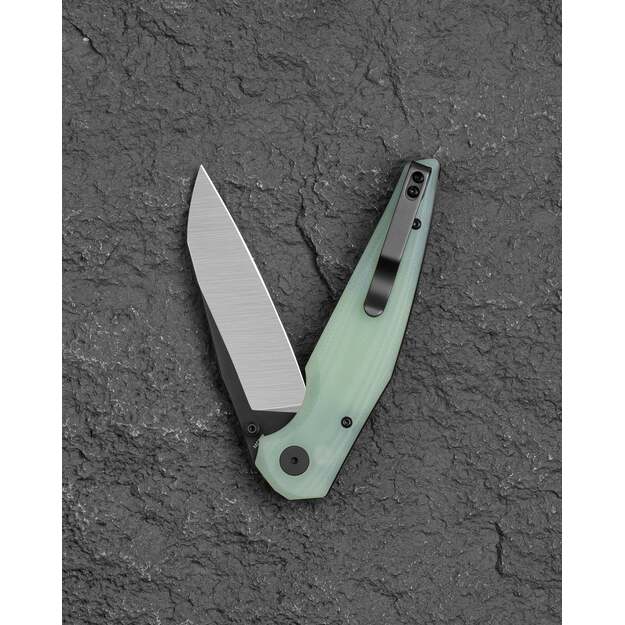 Bestech Snakebird peilis Transparent G10, Satin / Black PVD 14C28N (BG58D)