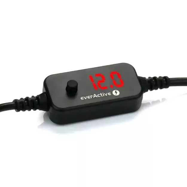 Universal power supply, voltage selector USB-C PD - DC 5V, 9V, 12V, 15V, 20V, 10 connectors, everActive AD-PD65