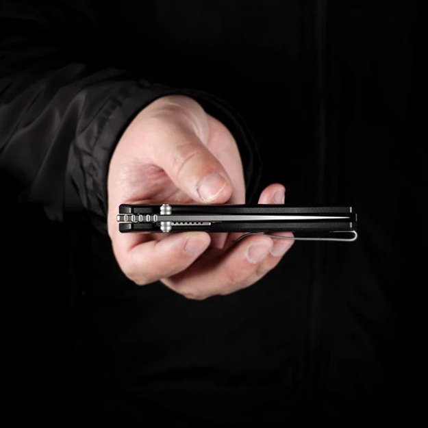 Civivi Sokoke sulenkiamas peilis, juodas G10, 14C28N, gamintojas Ray Laconico (C22007-1)