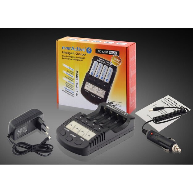 NC-1000 Plus EverActive baterijų kroviklis 