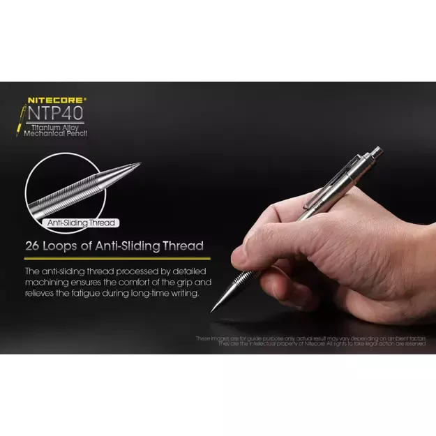 Механический карандаш Nitecore NTP40 Titanium
