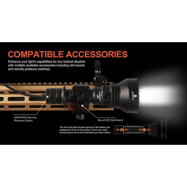 Acebeam L19 2.0 SFT40 HI LED Long Range žibintuvėlis